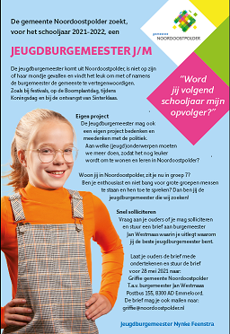 Advertentie Jeugdburgemeester 2021 2022